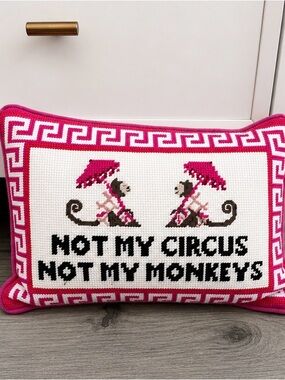 Needlepoint Throw Pillow